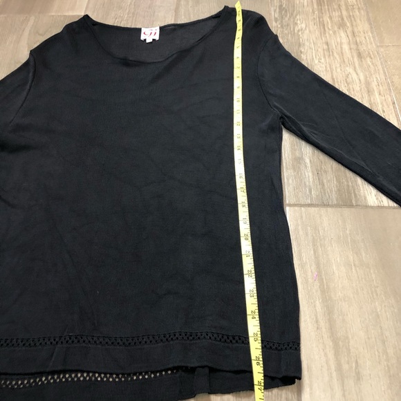 Vintage gaston jaunet black sweater 1960's-1970’s - Picture 14 of 16